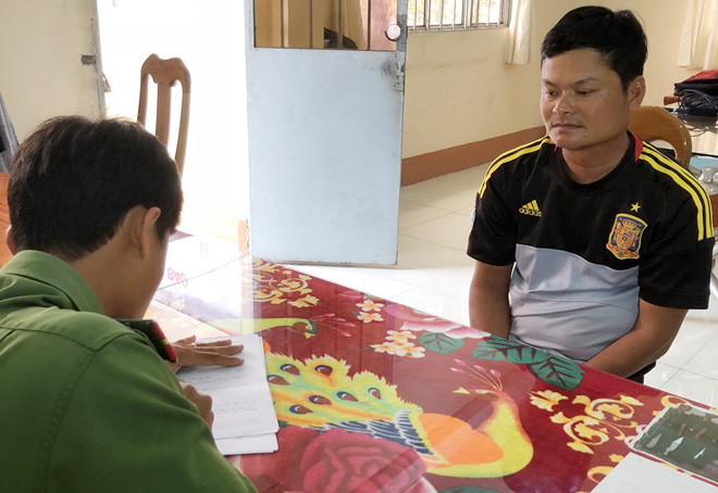 Tôn tại cơ quan điều tra. Ảnh: Công an cung cấp