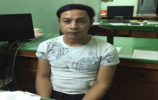 Đối tượng Lê tại cơ quan điều tra