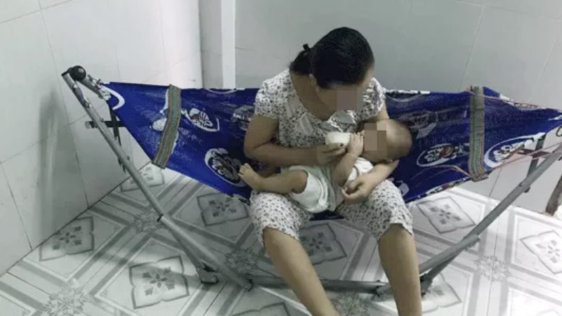 Chị L. đã sinh con được hơn 4 tháng nhưng trung úy Non chỉ gửi cho 5 triệu đồng thông qua đơn vị chứ không hề đến thăm con