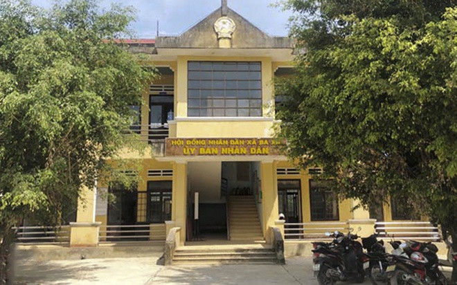 Trụ sở UBND xã Ba Xa, huyện Ba Tơ, Quảng Ngãi. Ảnh: T.N.