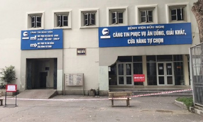 Căng tin Bệnh viện Hữu nghị. Ảnh: ANTĐ