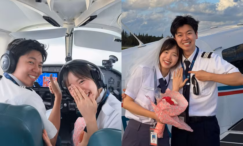 Hà Còi cầu hôn Meichan trên bầu trời Florida, khi nào cặp đôi tổ chức đám cưới?