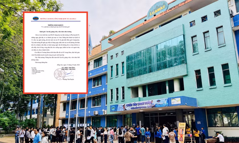 Trường Cao đẳng ở Đồng Nai cảnh báo xe khách giả mạo chở sinh viên đến gần biên giới Campuchia
