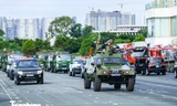 Công an Hà Nội hợp luyện diễu binh, diễu hành cho Ngày hội vì Thủ đô bình yên