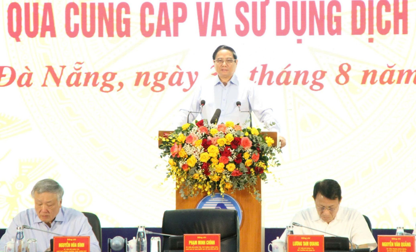 Thủ tướng Phạm Minh Chính phát biểu tại hội nghị. Thủ tướng Phạm Minh Chính phát biểu tại hội nghị.