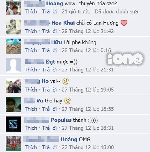 Bình luận của cộng đồng mạng về bài thơ Chí Phèo - Thị Nở. Ảnh: Chụp từ màn hình