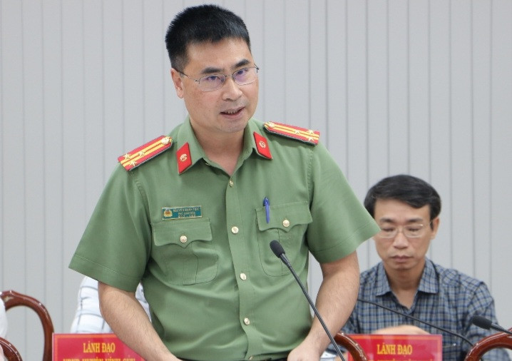 Thượng tá Nguyễn Mạnh Toàn Phó giám đốc Công an tỉnh Đồng Nai thông tin về vụ việc