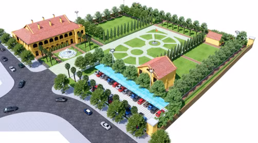 Phác họa kiến trúc quảng trường Thành Cổ