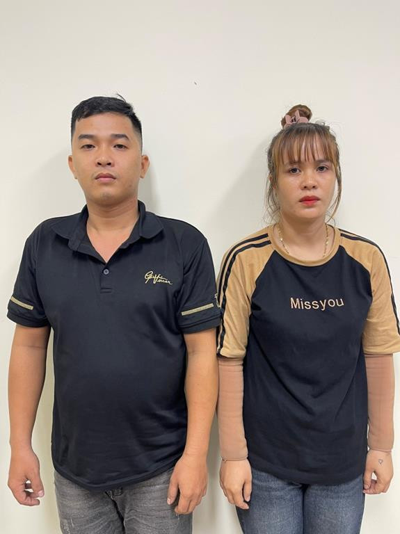 Hai đối tượng Cao Văn Thái Hương và Đồng Thị Kiều