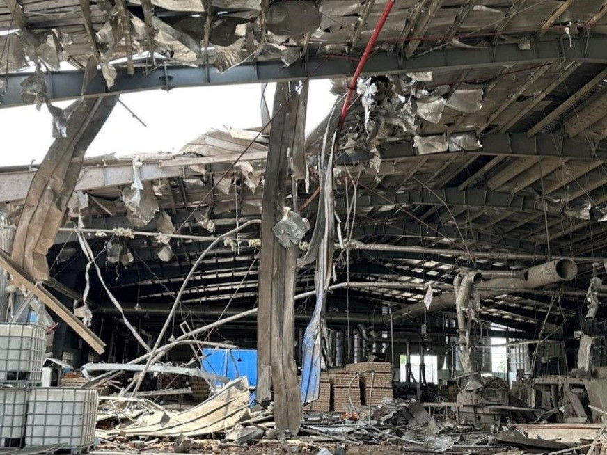 Hiện trường vụ nổ lò hơi