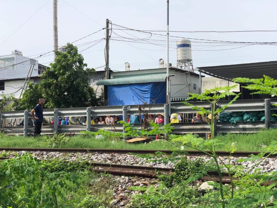 Khu vực xảy ra vụ tai nạn đường sắt