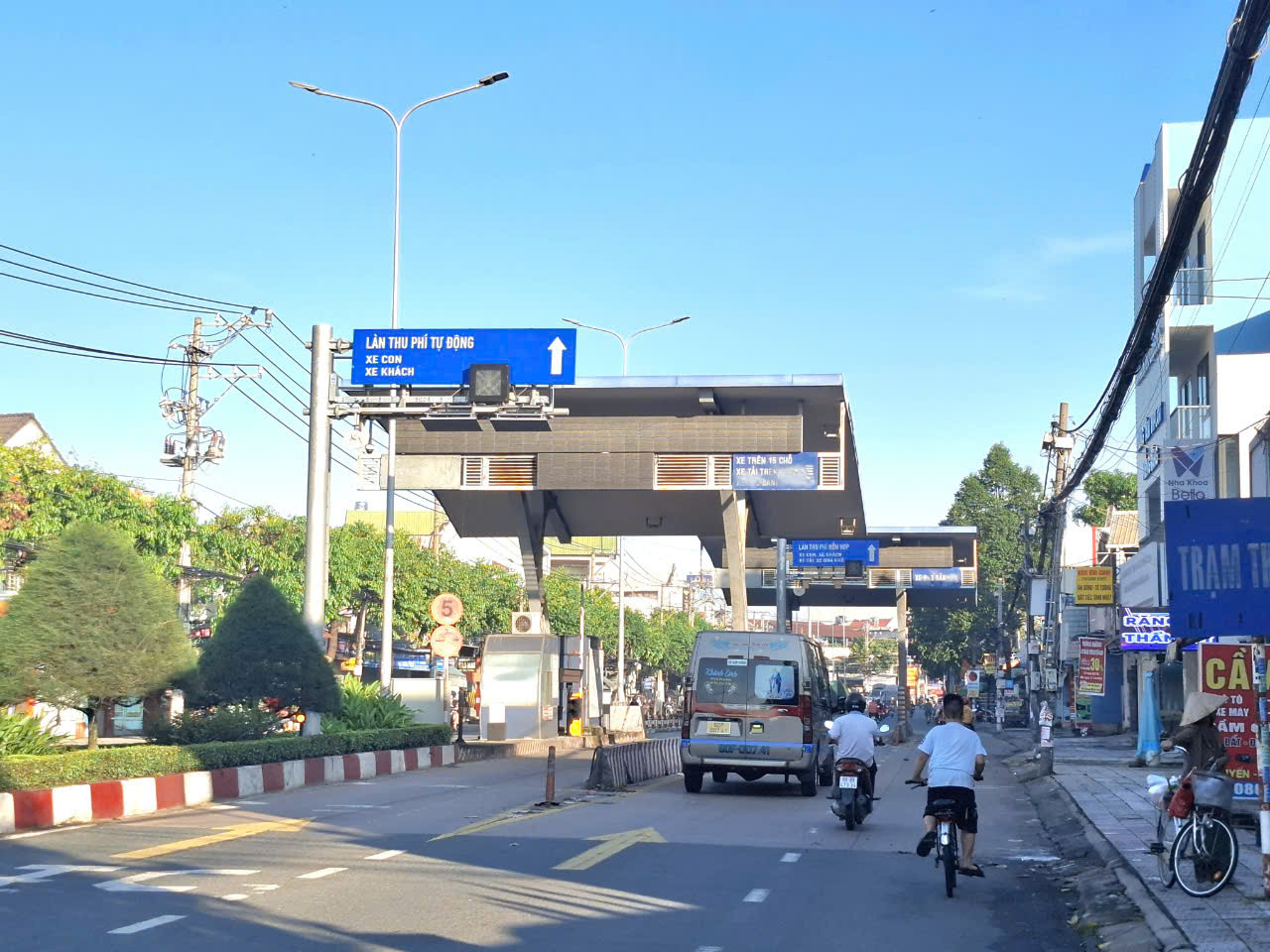 Trạm thu phí Dự án BOT đường tỉnh 768 đặt trên đường Đồng Khởi