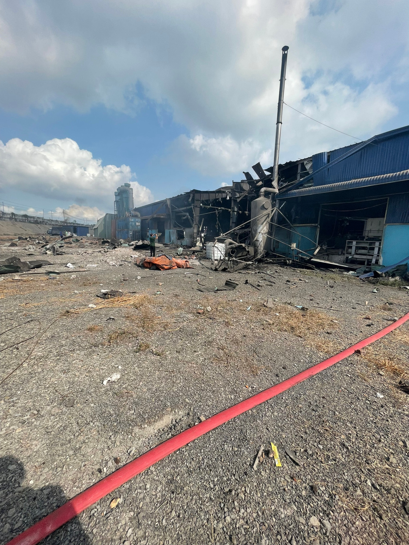 Hiện trường vụ nổ lò hơi