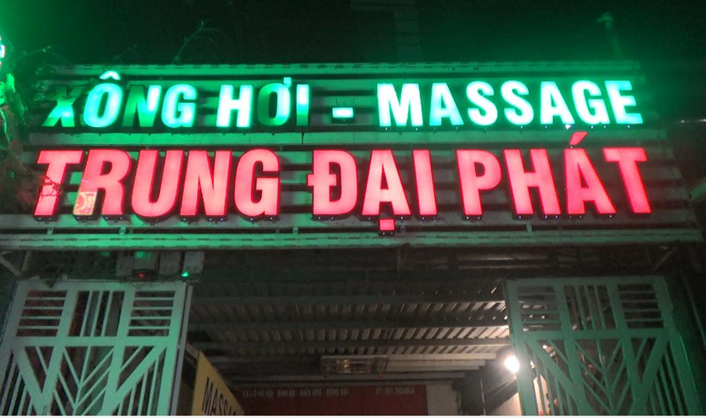 Cơ sở massage bị phát hiện sai phạm