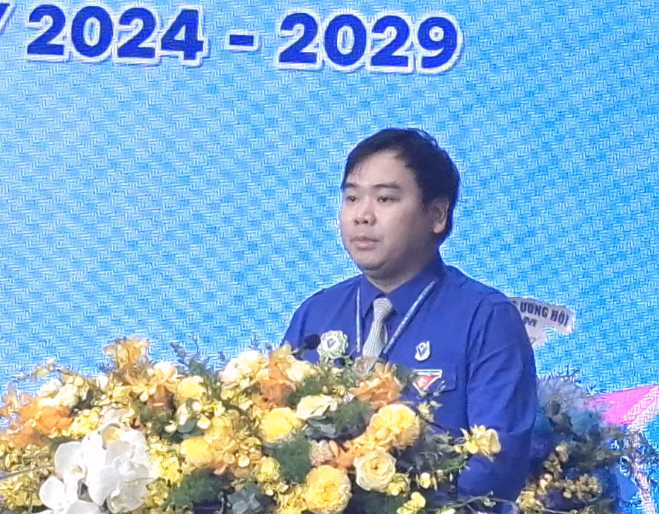 Anh Nguyễn Xuân Hiếu - Ủy viên Ban Chấp hành Trung ương Đoàn, Phó Chủ tịch Hội LHTN Việt Nam phát biểu chỉ đạo Đại hội
