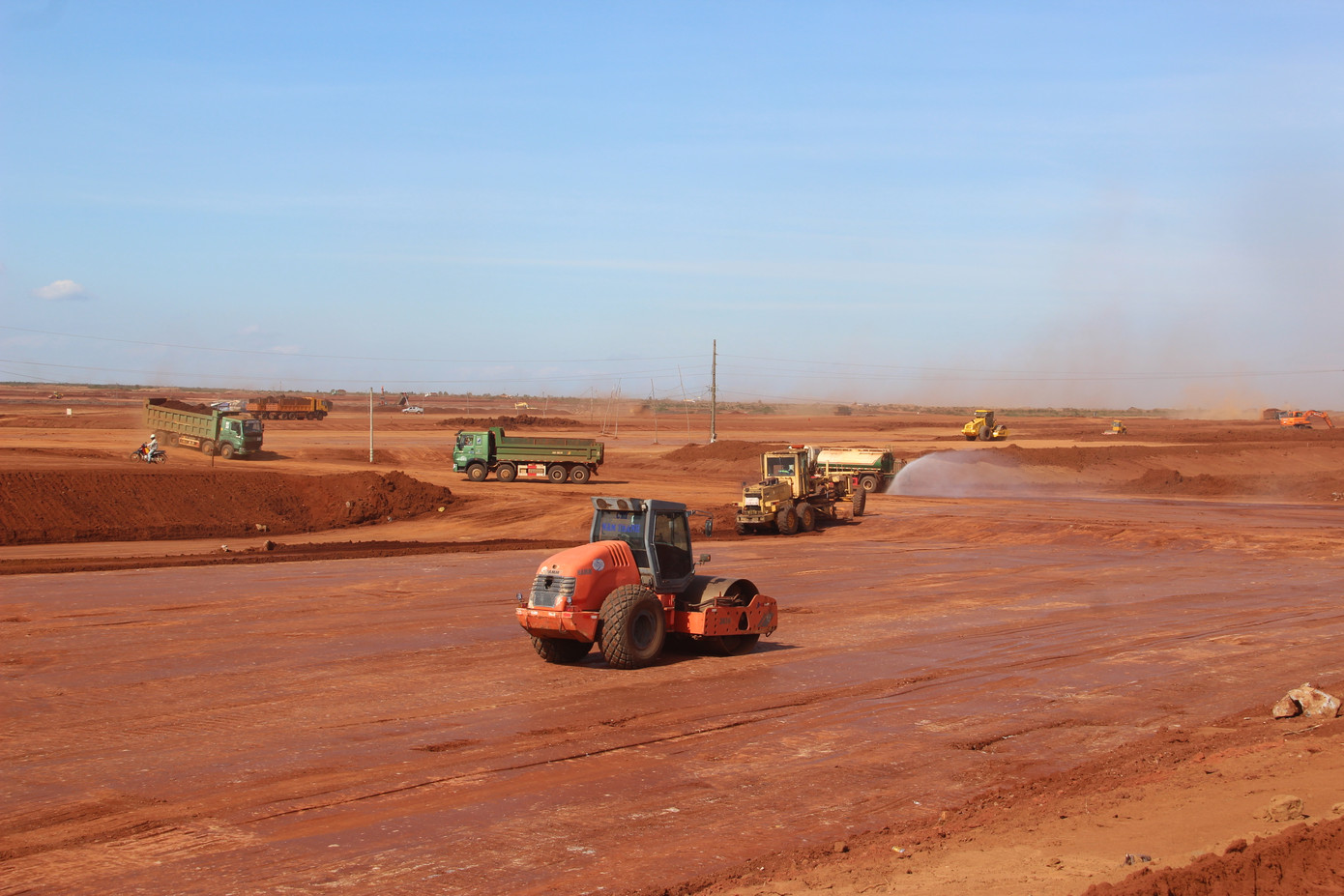 San lấp đất tại dự án sân bay Long Thành