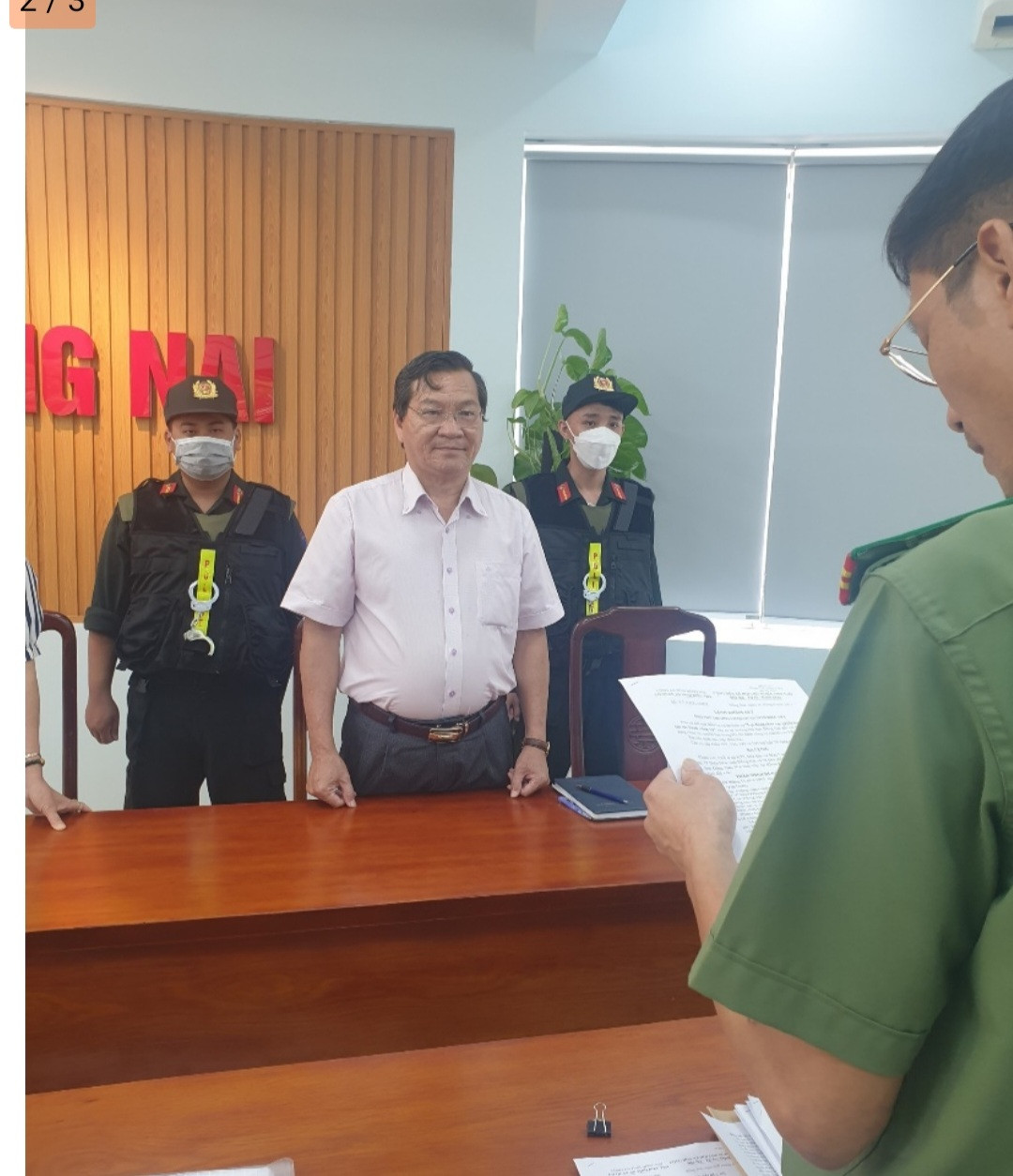 Ông Trần Minh Hùng thời điểm bị khởi tố Ông Trần Minh Hùng thời điểm bị khởi tố