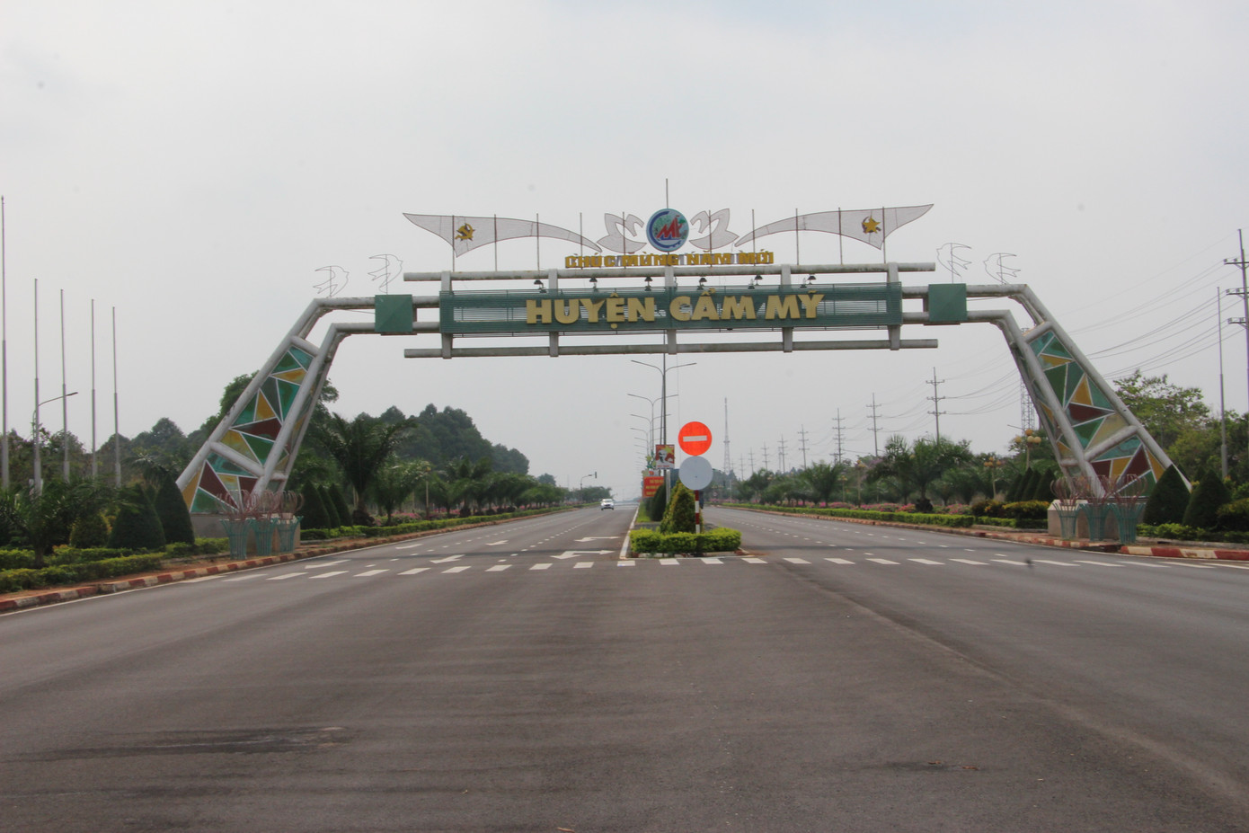 Trung tâm huyện Cẩm Mỹ.