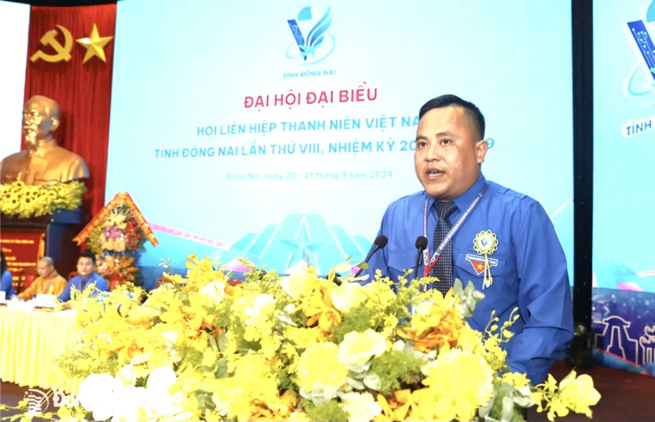 Anh Nguyễn Hiếu Trung -Phó Bí thư Tỉnh Đoàn, Chủ tịch Hội LHTN Việt Nam tỉnh Đồng Nai