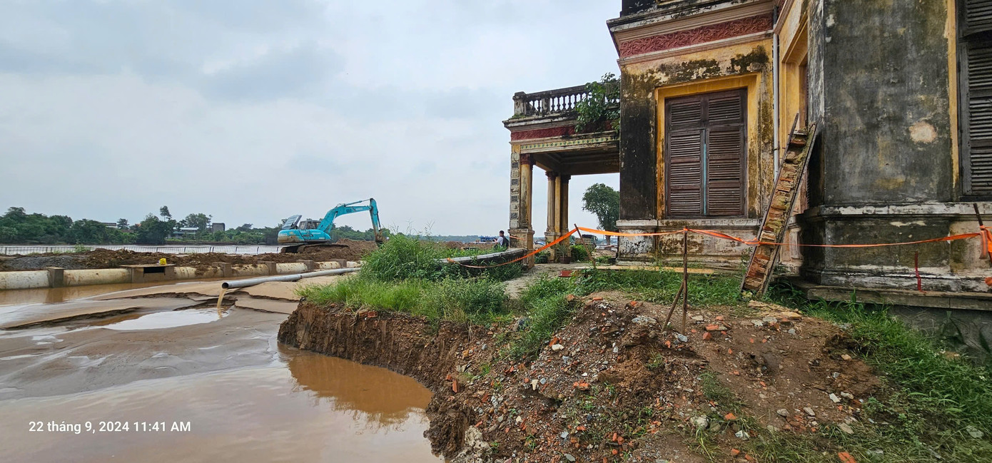 Hiện dự án đường ven sông Đồng Nai thực hiện đến phạm vi căn nhà.