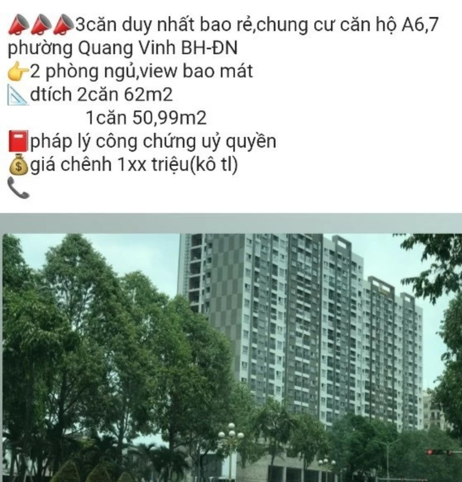 Một thông tin rao bán nhà ở xã hội A6, A7 hưởng chênh lệch Một thông tin rao bán nhà ở xã hội A6, A7 hưởng chênh lệch