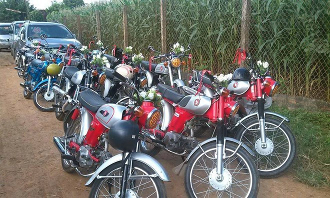 Dàn xe Honda 67 chủ yếu là những chiếc vẫn còn nguyên bản, một vài chiếc được độ lại