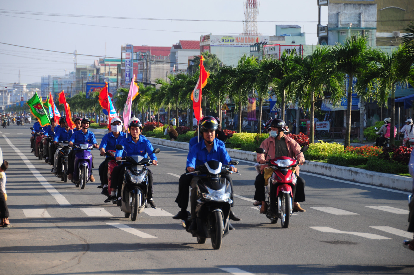 Tuổi trẻ PVC tham gia hưởng ứng tháng An toàn giao thông