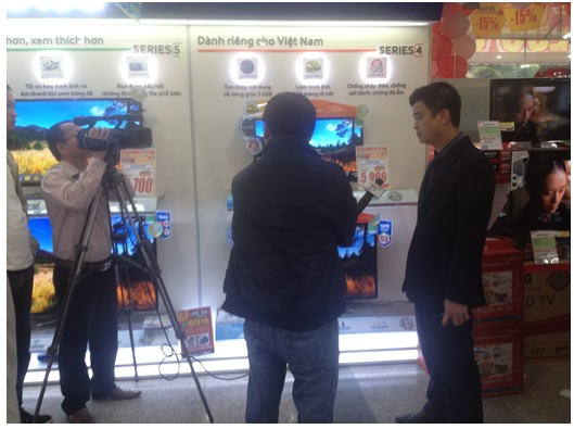 Đài truyền hình Thái Nguyên nhanh chóng có mặt đưa tin về sự kiện