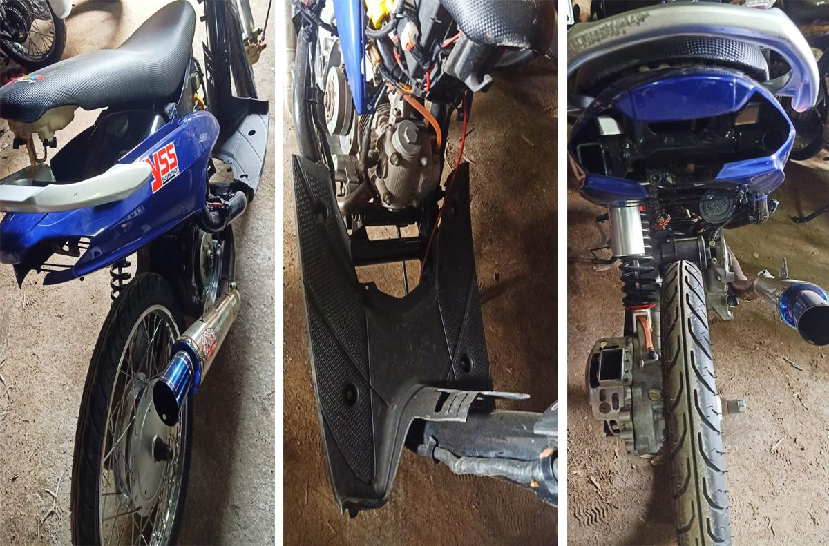 Chiếc xe được độ, thay đổi kết cấu để đạt tốc độ cao.