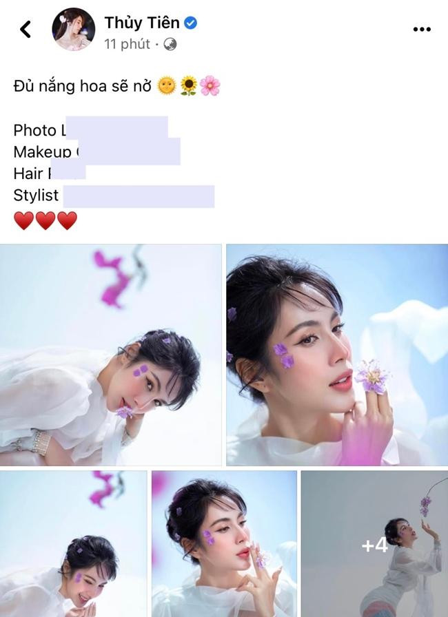 Bài đăng khoe nhan sắc xinh đẹp của Thủy Tiên. - Ảnh: FBNV. Bài đăng khoe nhan sắc xinh đẹp của Thủy Tiên. - Ảnh: FBNV.