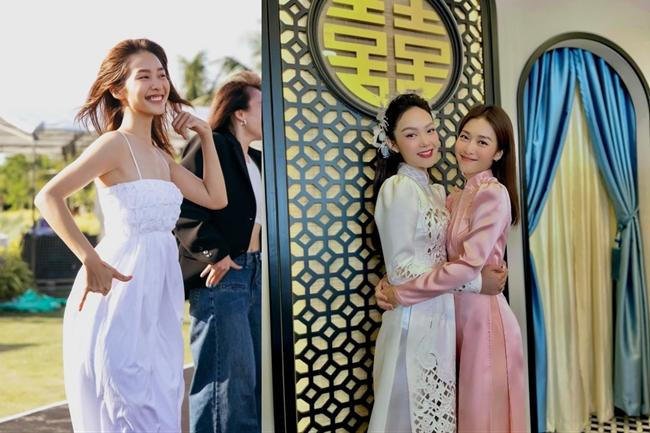 Khả Ngân là người đẹp đồng hành với Minh Hằng trong hầu hết thời gian chuẩn bị cho đám cưới. - Ảnh: NVCC