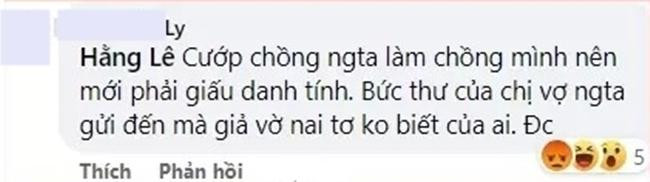 ... thì bị tấn công bởi bình luận &quot;bóng gió&quot; về việc cô là &quot;người thứ ba&quot;. - Ảnh: FBNV.