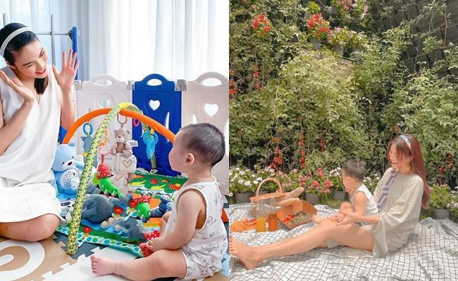 Quý tử nhà Lan Khuê được cư dân mạng mệnh danh là "cậu bé vàng trong làng đầu thai".