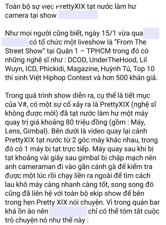 Bài đăng tường trình sự việc của BTC. Bài đăng tường trình sự việc của BTC.