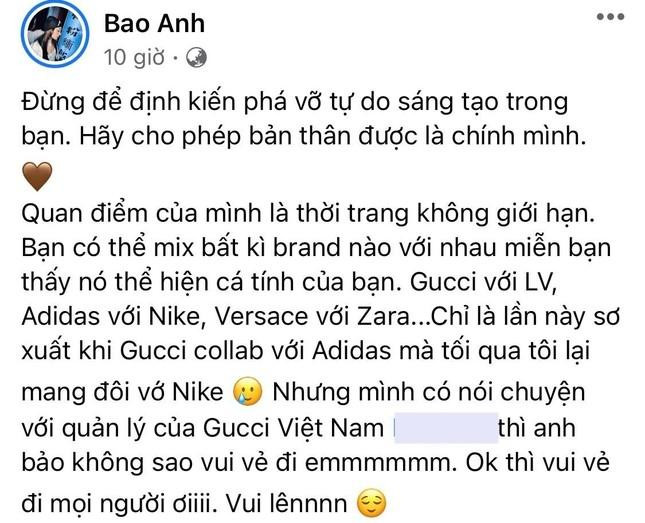 Nguyên văn chia sẻ của Bảo Anh trên Facebook cá nhân. Nguyên văn chia sẻ của Bảo Anh trên Facebook cá nhân.