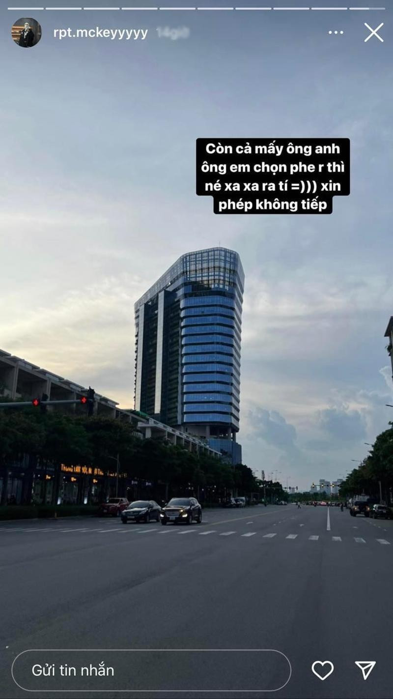 Phải chăng MCK đang bức xúc với những người ủng hộ chuyện tình cảm của tlinh và Wxrdie? Phải chăng MCK đang bức xúc với những người ủng hộ chuyện tình cảm của tlinh và Wxrdie?