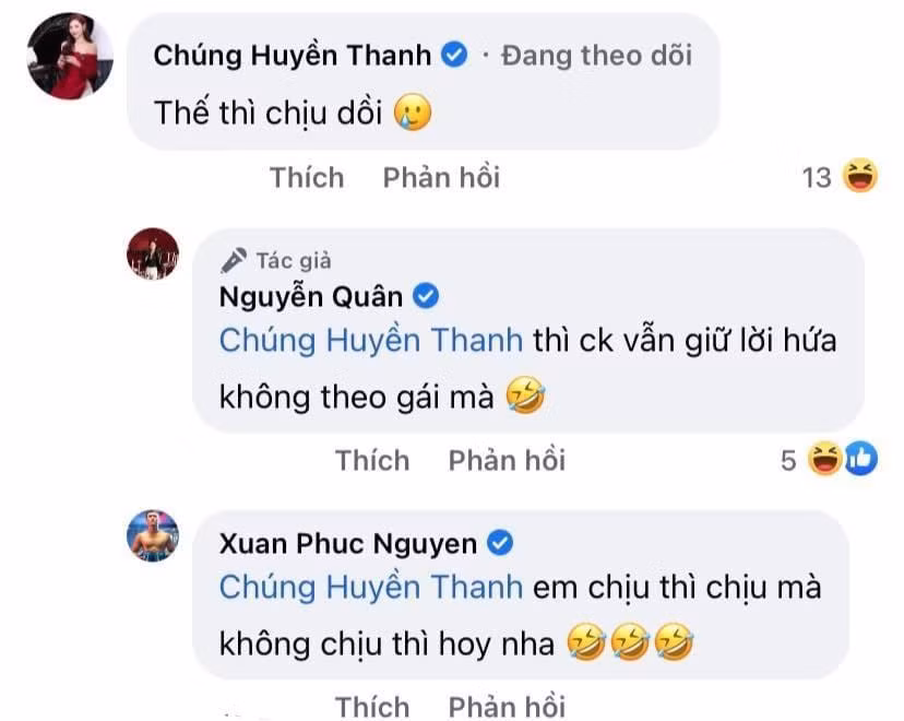 Jay Quân và Xuân Phúc cùng trêu chọc Chúng Huyền Thanh.