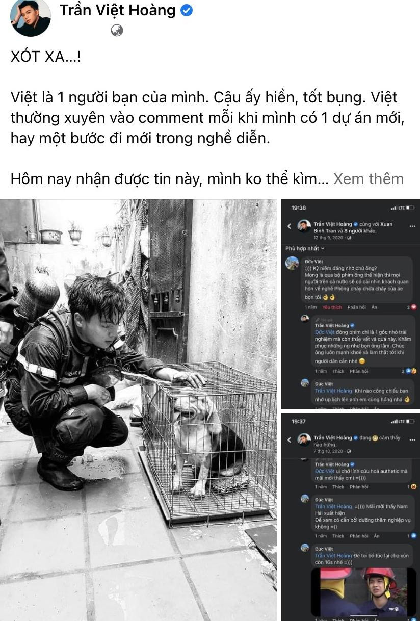 Người bạn tốt bụng của Việt Hoàng đã ra đi mãi mãi vì đám cháy ngày 1/8. - Ảnh: FB nhân vật.