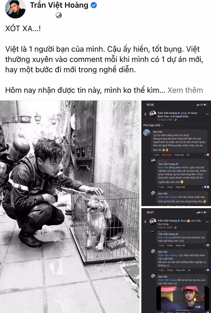 Người bạn tốt bụng của Việt Hoàng đã ra đi mãi mãi vì đám cháy ngày 1/8. - Ảnh: FB nhân vật.
