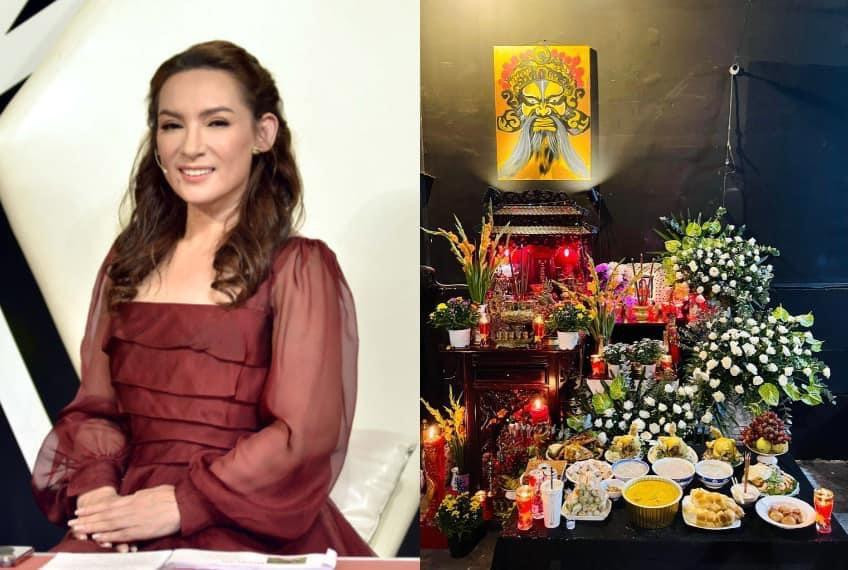 Ban thờ Phi Nhung ở phim trường sản xuất chương trình Solo Cùng Bolero.