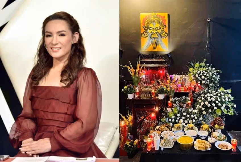 Ban thờ Phi Nhung ở phim trường sản xuất chương trình Solo Cùng Bolero.