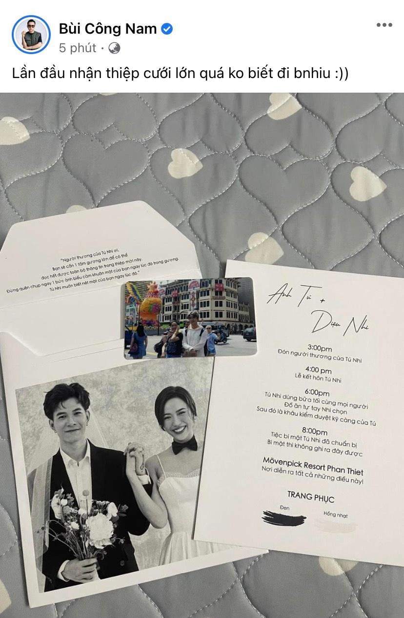 Nên đi mừng cưới bao nhiêu là câu hỏi xuất hiện nhiều trên Facebook các nghệ sĩ.