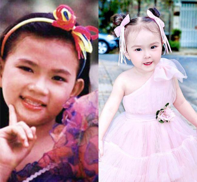 Thu Thủy tham gia hoạt động nghệ thuật từ sớm nên loạt ảnh khi còn bé của cô được người hâm mộ gìn giữ khá nhiều.