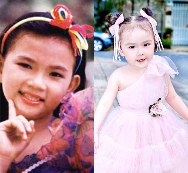 Thu Thủy tham gia hoạt động nghệ thuật từ sớm nên loạt ảnh khi còn bé của cô được người hâm mộ gìn giữ khá nhiều.