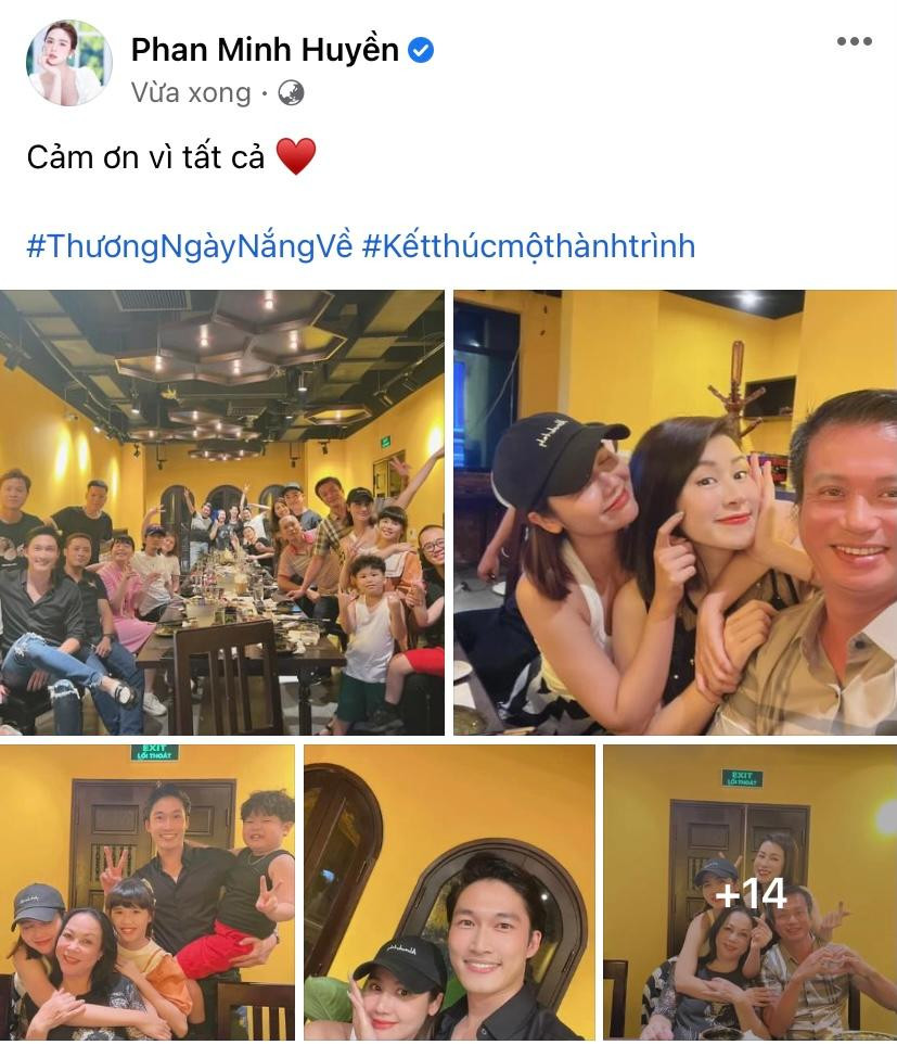 Đoàn phim "Thương Ngày Nắng Về" thân thiết bên nhau khiến người hâm mộ xúc động.