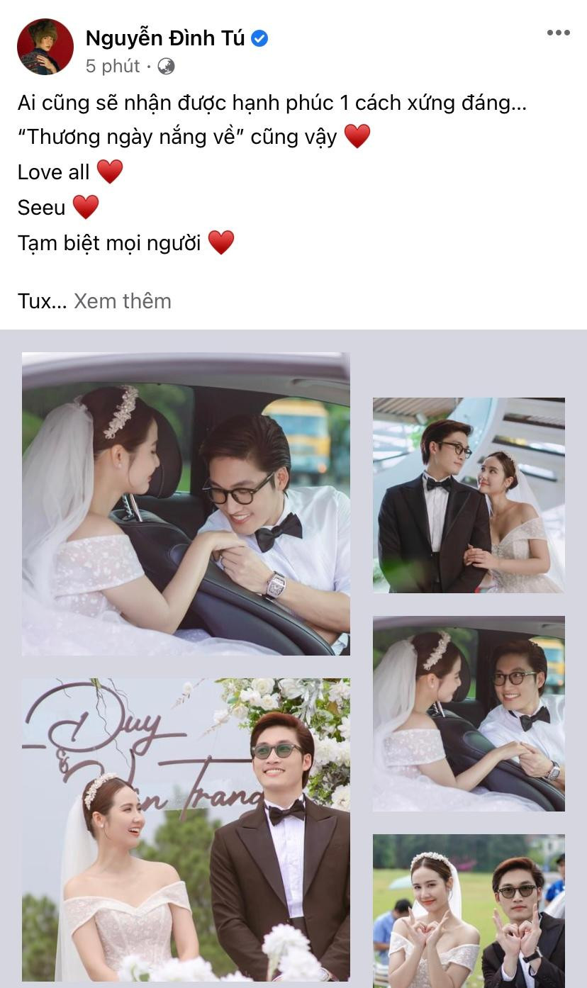 Cô dâu - chú rể đẹp đôi bậc nhất màn ảnh nhỏ 2022 đã gọi tên Duy và Vân Trang.