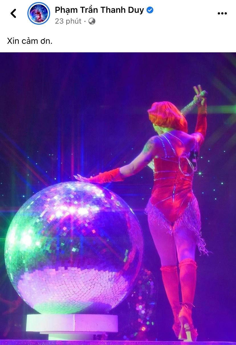 Mới đây, Thanh Duy đã đăng tải bài viết cảm ơn đồng nghiệp và khán giả đã giúp anh hoàn thành trọn vẹn liveshow. Mới đây, Thanh Duy đã đăng tải bài viết cảm ơn đồng nghiệp và khán giả đã giúp anh hoàn thành trọn vẹn liveshow.