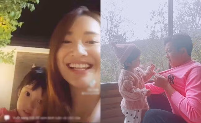Nhã Phương vô tình để lộ gương mặt con gái khi livestream.