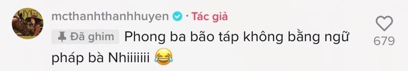 Thanh Thanh Huyền cảm thán trước màn đối đáp của Thảo Nhi Lê.