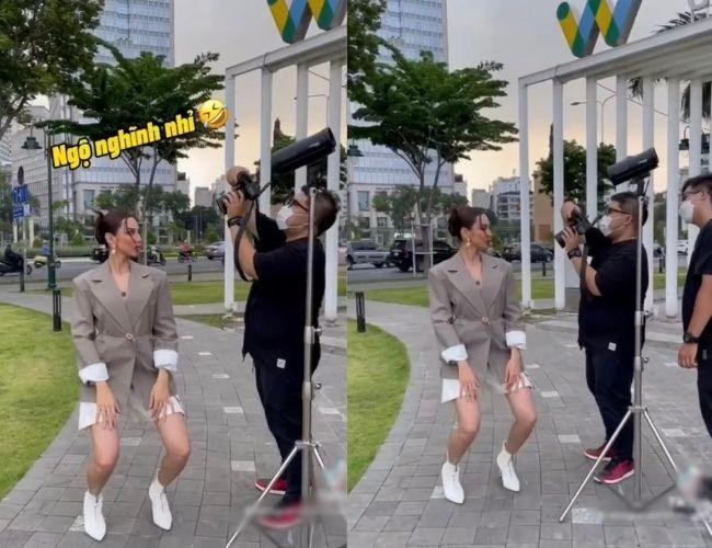 Sở hữu chiều cao đáng mơ ước, Hoa hậu Thùy Tiên không ngờ lại rơi vào &quot;tình huống dở khóc dở cười&quot; này.